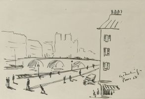 Paris, 1954 - Tusche, ca. 19x28