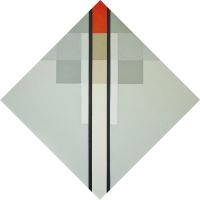 Rhombus 16-IV-2, 1978 - Mischtechnik auf Leinwand, 80x80