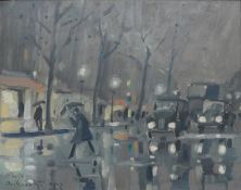 W. Reckewitz, Paris, Öl auf Leinwand 1952