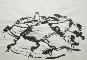 Spanien, 1954 - Tusche, 21x29,7