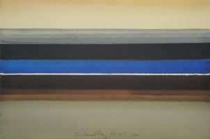 Horizont 28-IV-I, 1970 Aquarell, 19x28