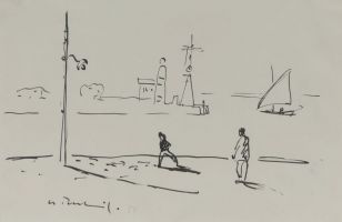 o. T., 1954 - Tusche, ca. 21x30