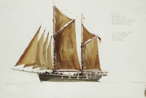 Carola, 1978 - Aquarell, 38x57