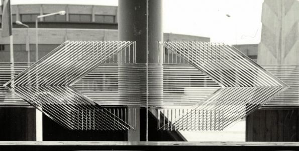 Ratingen – Glasschliff für Türanlage und Glasfenster der Stadthalle, 1975