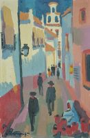 Sevilla, 1954 - Öl auf Holzspan, 62x41