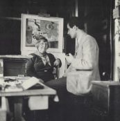 W. Reckewitz zu Besuch im Atelier bei Ida Kerkovius in Stuttgart, 1951