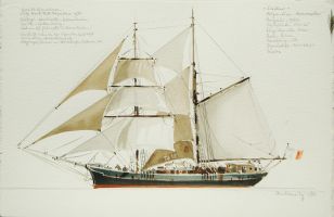 Outlaw, 1986 - Aquarell, 38x57