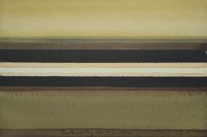 Horizont 27-IV-5, 1970 Aquarell, 19x28