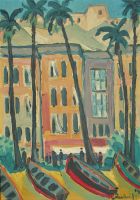 Sevilla, 1954 - Öl auf Holzspan, 65x46,5