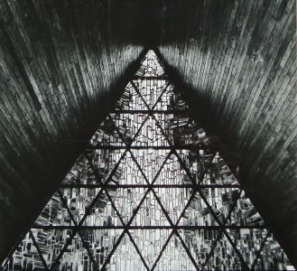 Lüdinghausen – Ostfenster der Trauerhalle, 1966-67