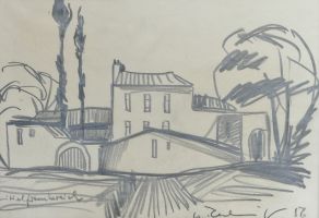 Mittelfrankreich, 1956 - Graphit, ca. 19x27