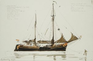 Labor Sanitas, 1979 - Aquarell, 38x57