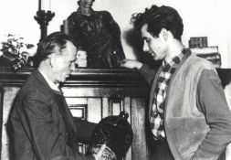 Otto Dix und W. Reckewitz, 1955 in der Palette