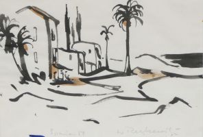 Spanien, 1954 - Tusche, ca. 21x30
