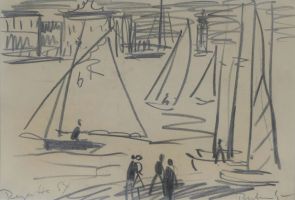 Regatta, 1954 - Graphit, ca. 21x30