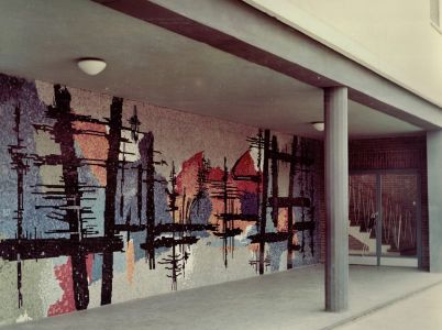 Wülfrath – Glasmosaik für Realschule, 1960