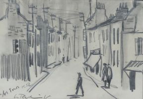 bei Tours, 1956 - Graphit, ca. 21x30