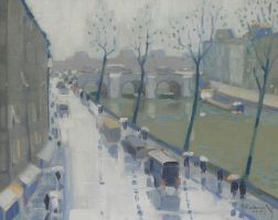 Paris, 1952 - Öl auf Leinwand, ca. 40x50