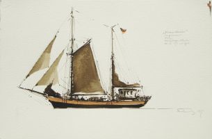 Juliane Holdt, 1975 - Aquarell, 38x57