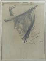 Im Wartesaal (3), 1946 - Graphit, ca 25x19