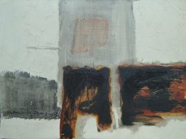 23-III-3, 1965 Mischtechnik auf Holz, 30x40