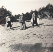 W. Reckewitz gemeinsam mit Malerfreunden am Halterner Stausee, 1951
