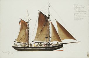 Astarte, 1978 - Aquarell, 38x57
