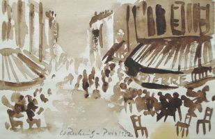 Paris, 1952 - usche, 16x24