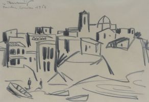 Benidorm, Spanien, 1954 - Graphit, ca. 21x30