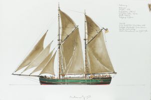 Solrang, 1986 - Aquarell, 38x57