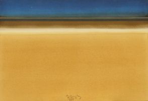 Horizont 18-VIII-5, 1975 - Aquarell, ca. 38x56