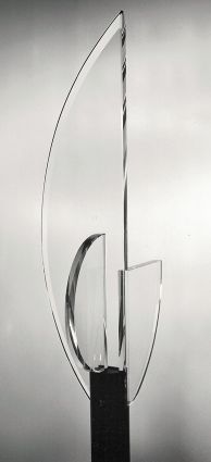 Sequenzen, vertikal geordnet, 1979 - Floatglas, H. m. Sockel 98,5 cm