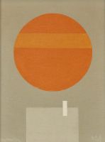 Scheibe 8-9-X, 1973 - Öl auf Leinwand, ca. 40x30