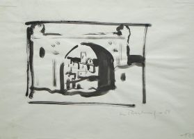 Spanien, 1954 - Tusche, 21x29,5