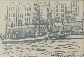 Amsterdam, 1954 - Graphit, ca. 19x54