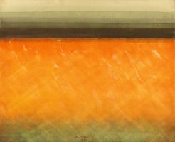 Horizont, 1989 - Aquarell, ca. 47x57