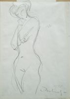 Akt, 1954 - Graphit, 29,7x21