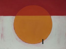 Scheibe 4-VIII-3, 1973 - Aquarell, ca. 60x80