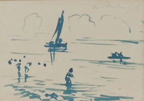 o.T., 1948 - Tusche, ca. 13x18,5