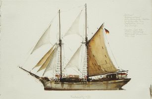 Outlaw, 1978 - Aquarell, 38x57