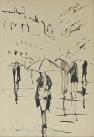 o.T., 1948 - Tusche, ca. 18,5x19,5