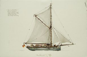 Frieda von Hadersleben, 1983 - Aquarell, 38x57