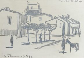 Aranda de Duero, 1956 - Graphit, ca. 19x27