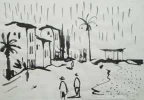 Spanien, 1954 - Tusche, 21x29,5