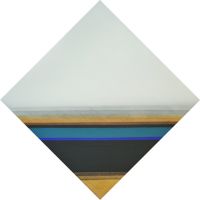 Rhombus, 1970 - Öl auf Leinwand, 80x80
